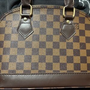 Louis Vuitton Alma BB in Damien Ebene Checkerboard Canvas